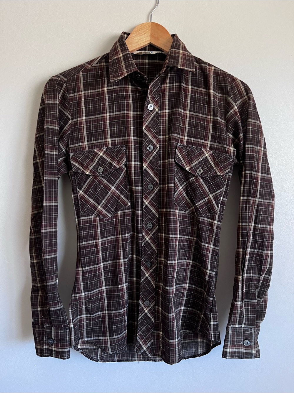 Vintage 1980s Sears button up shirt